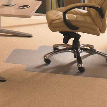 Cleartex Advantagemat Chair Mat for Standard Pile Carpets (3/8" or less) | Clear PVC | Lipped | Multiple Sizes 