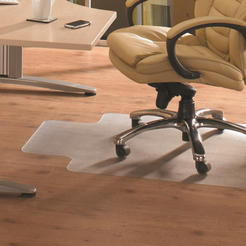  Cleartex Advantagemat Chair Mat for Hard Floors | Clear PVC | Lipped | Multiple Sizes 