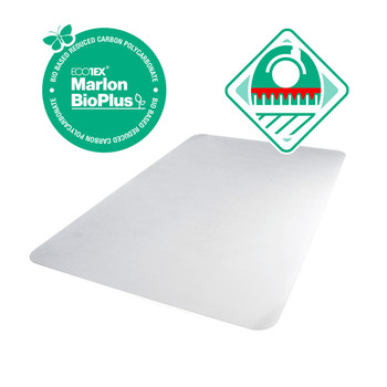 Ecotex Marlon BioPlus Eco Friendly Polycarbonate Chair Mat for Medium Pile Carpets (1/2" or less) | Rectangular | Multiple Sizes 