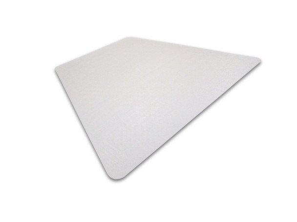  Cleartex Ultimat Corner Workstation Chair Mat for Low and Medium Pile Carpets (up to 1/2") | Clear Polycarbonate | Size 48" x 60" 