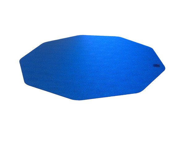 Cleartex Colortex Hard Floor Protector Chair Mat | Blue Polycarbonate | Perfect for Gaming and E-Sports Chairs | Size 38" x 39" 