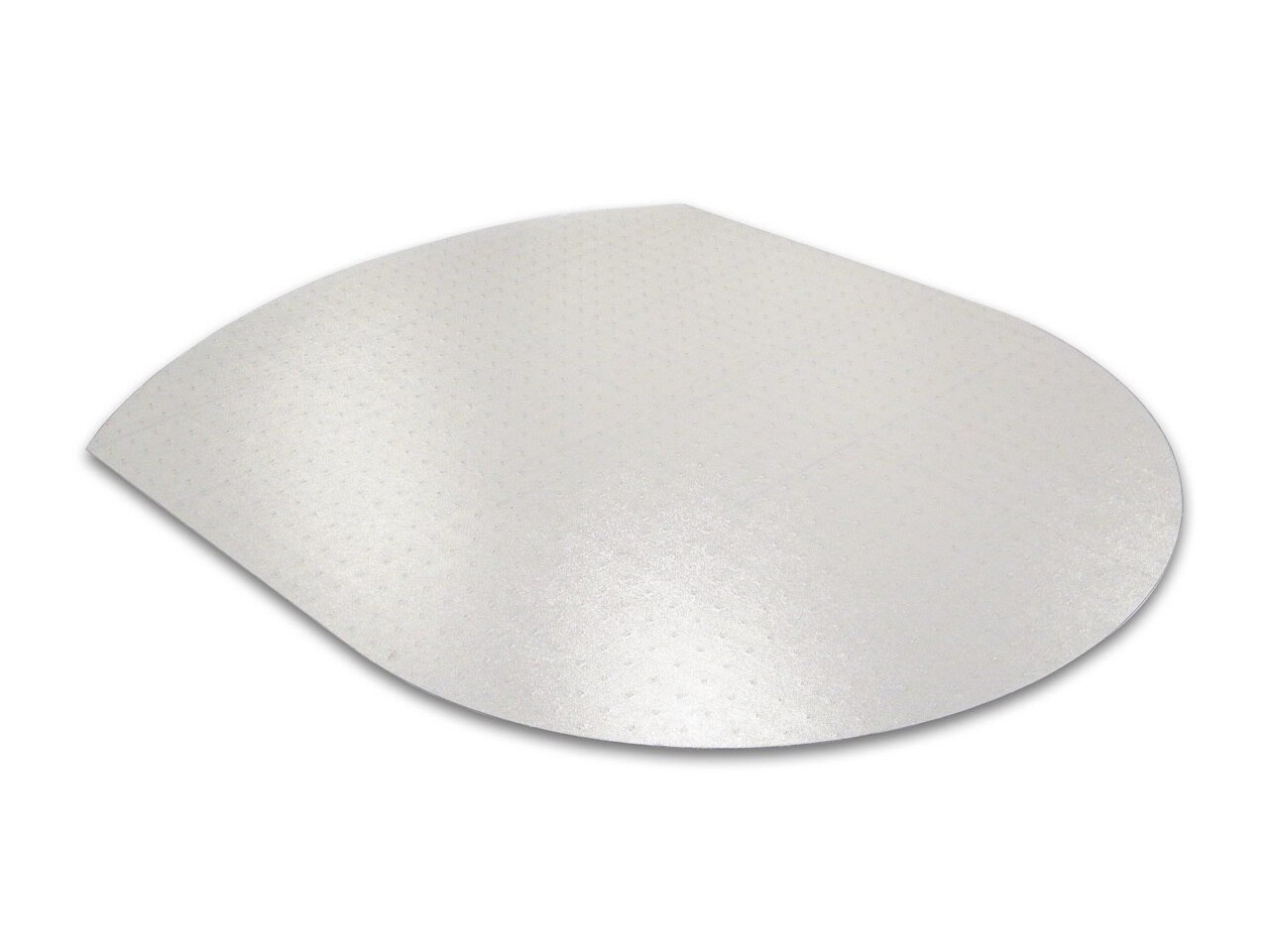 Cleartex Ultimat Contoured Chair Mat for Low and Medium Pile Carpets up to 1 2 Clear Polycarbonate Size 39 x 49