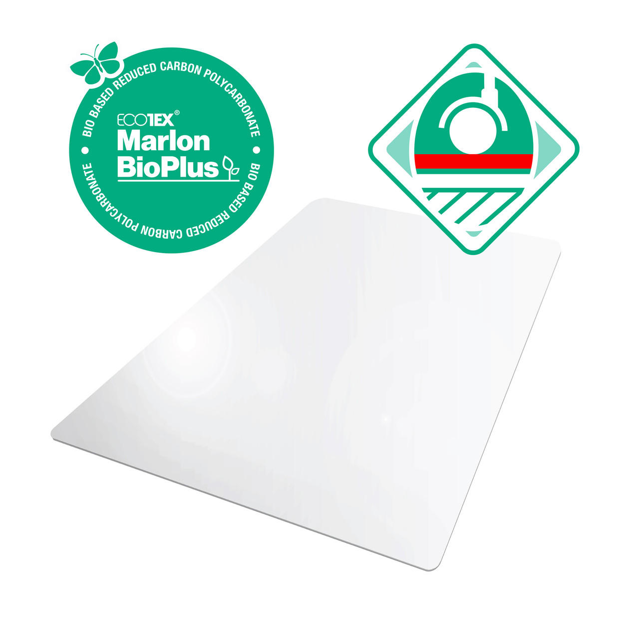 Marvelux Anti-Slip Polypropylene Chair Mat for Hard Floors 29 x 46, White Office  Floor Protector with Non-Slip Backing, Rectangular Floor Protector, Shipped  Flat, Eco-Friendly