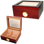 Cuban Crafters Mio Glass Top Humidor for 40 Cigars
