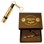 Punch Cigar Cutter Pen Gold Plated Copper Body Key Ring in Gift Box