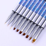 Rhinestone Handle Nail Brush