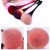 Aluminum Soft Head Nail Dust Clean Powder Brush