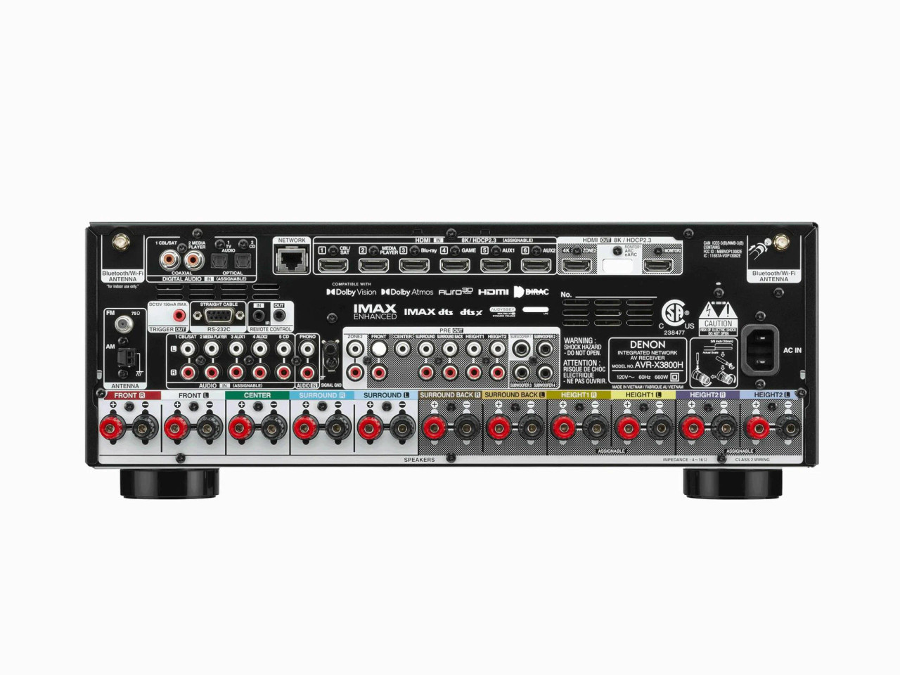 【6カ月前購入】DENON AVレシーバー AVR-X3800H denon-avr-x3800h-94-channel-