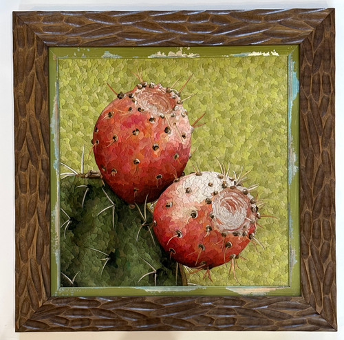 Prickly Pear on metal / Mosaic Giclee' Prickly Pear on metal / Mosaic Giclee'