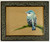 Be Still ... (Cerulean Warbler) - mosaic giclee' piano frame