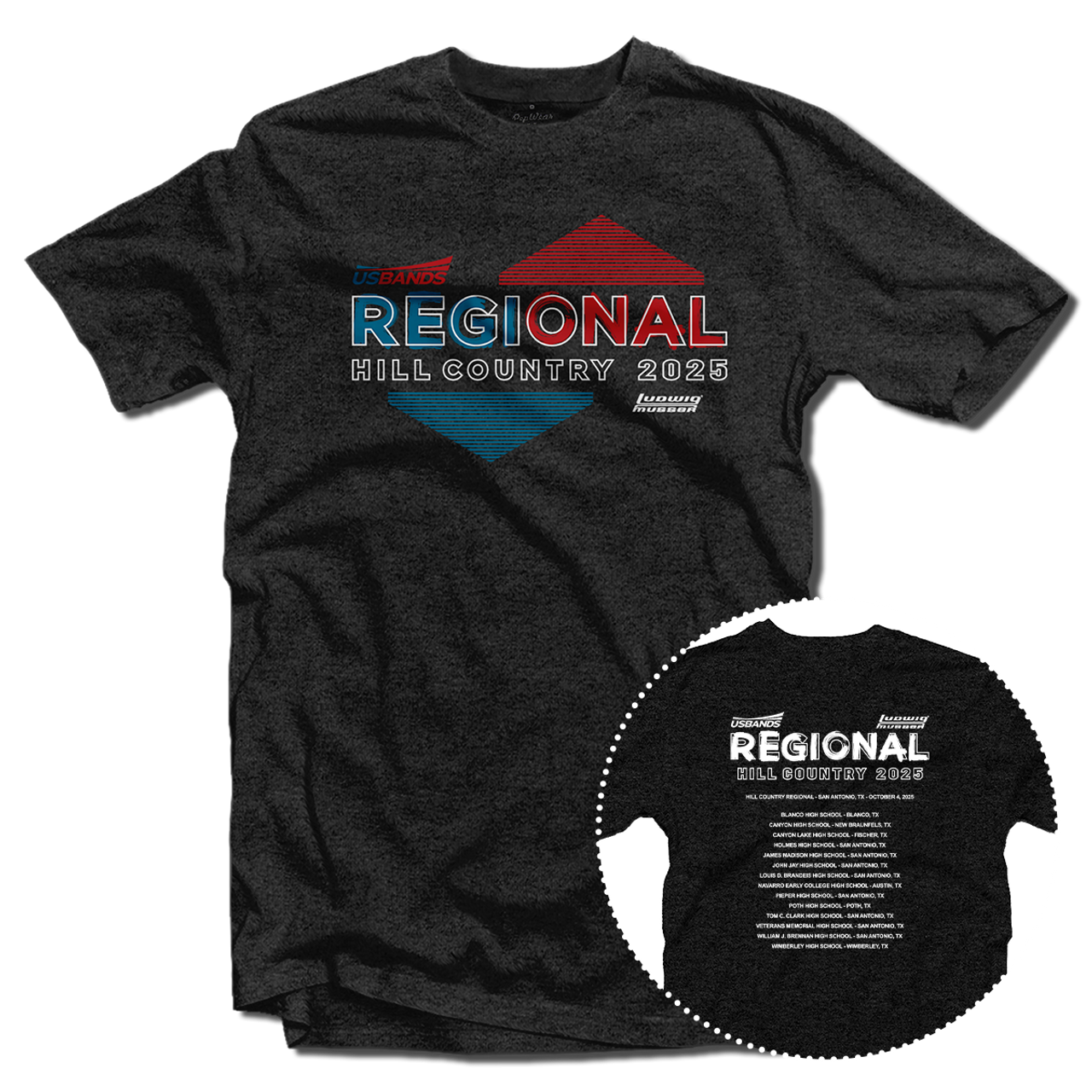 2025 USBands Hill Country Regional T-Shirt 2025 USBands Hill Country Regional T-Shirt