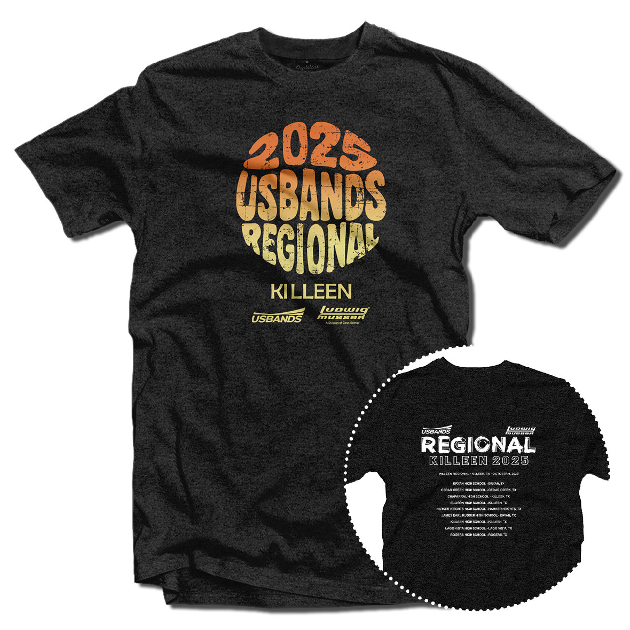 2025 USBands Killeen Regional T-Shirt 2025 USBands Killeen Regional T-Shirt