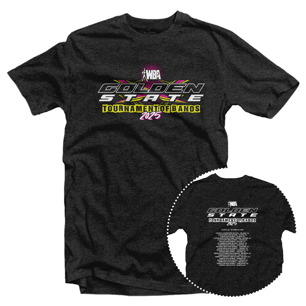 2025 WBA Golden State Tournament of Bands T-Shirt