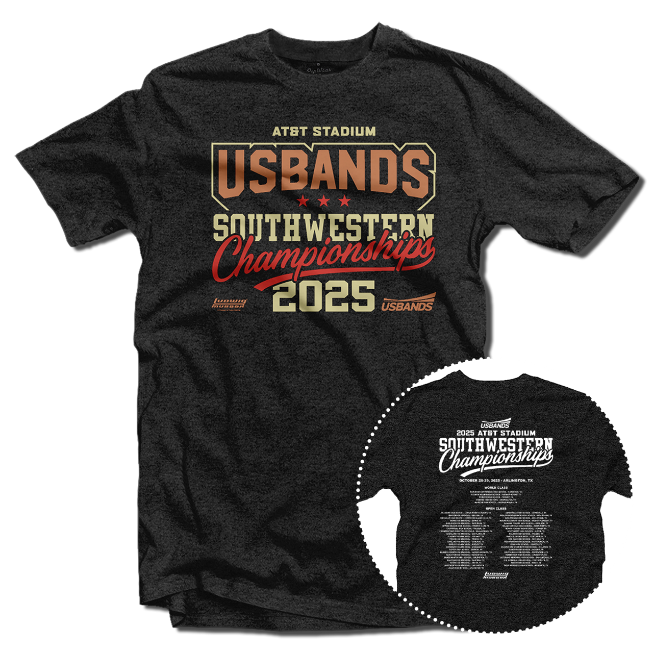 2025 USBands Southwestern Championship T-Shirt 2025 USBands Southwestern Championship T-Shirt