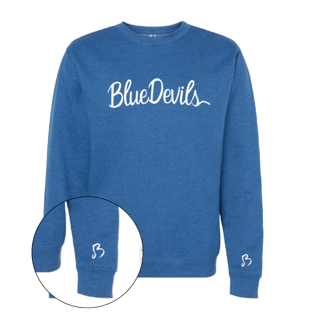 Blue Devils Solo B Blue Crewneck