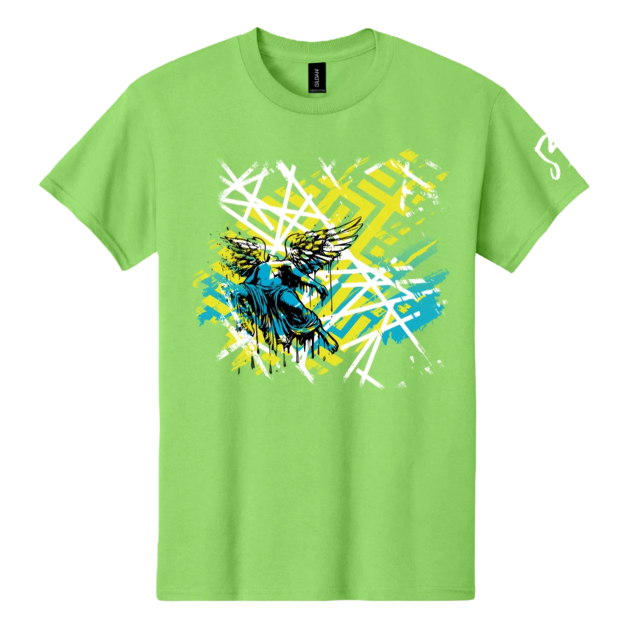 Blue Devils Lime Wing T