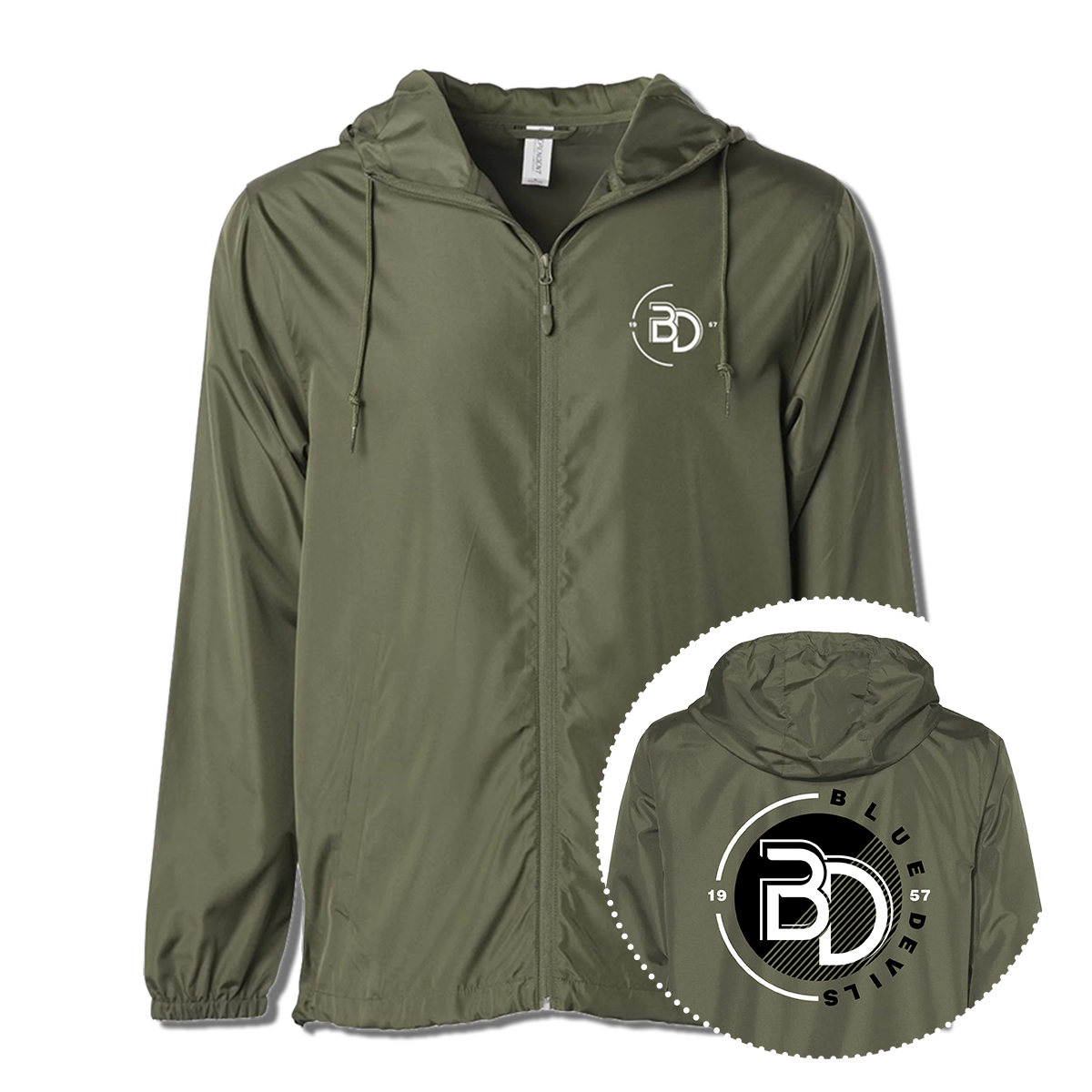 Blue Devils Army Windbreaker