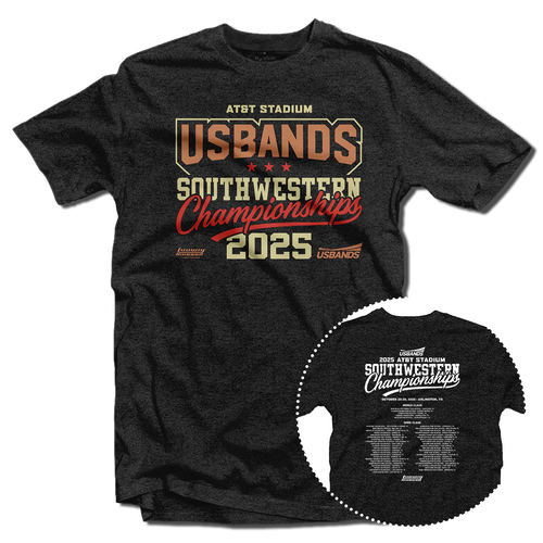 2025 USBands Southwestern Championship T-Shirt 2025 USBands Southwestern Championship T-Shirt