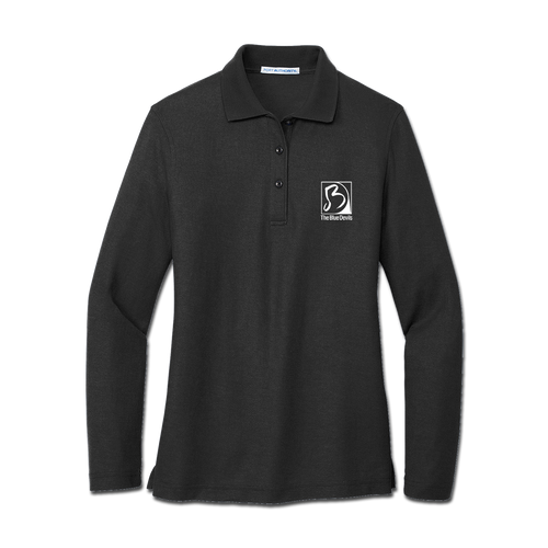 Blue Devils Ladies Long Sleeve Polo Blue Devils Ladies Long Sleeve Polo