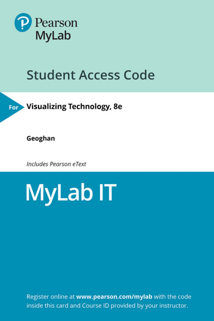 (eBook PDF) MyLab IT with Pearson eText Access Code for Visualizing Technology, Complete
8th Edition (eBook PDF) MyLab IT with Pearson eText Access Code for Visualizing Technology, Complete
8th Edition