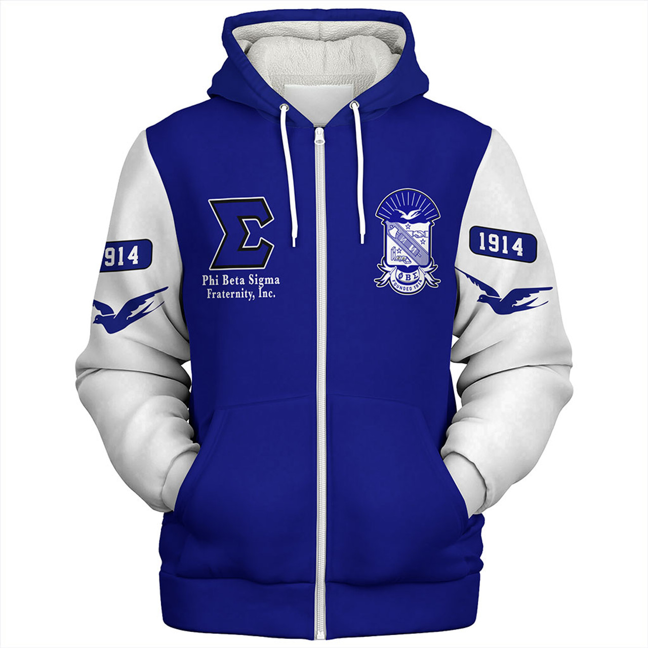 Phi Beta Sigma Sherpa Hoodie Varsity Style