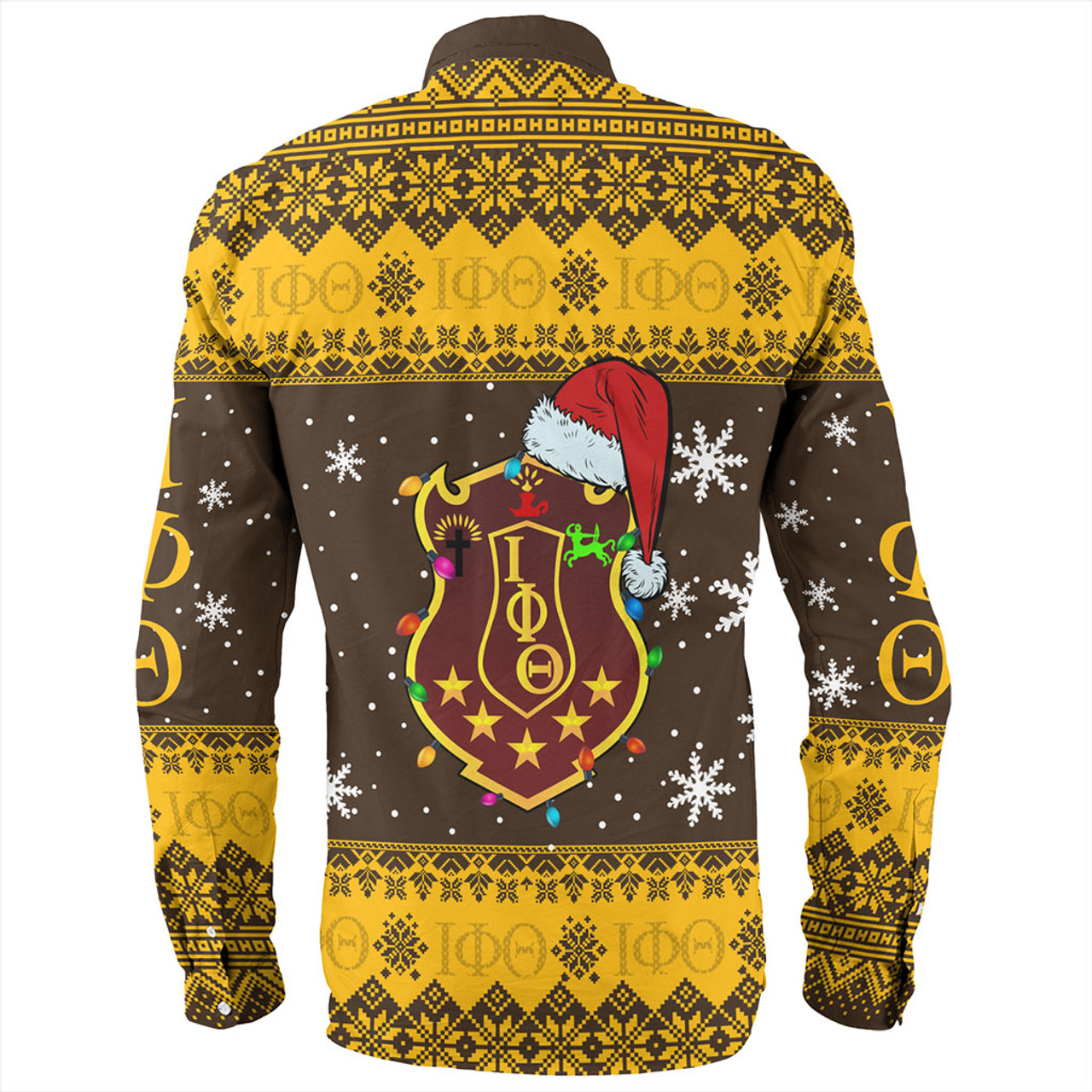 Iota Phi Theta Long Sleeve Shirt Christmas Symbols Design