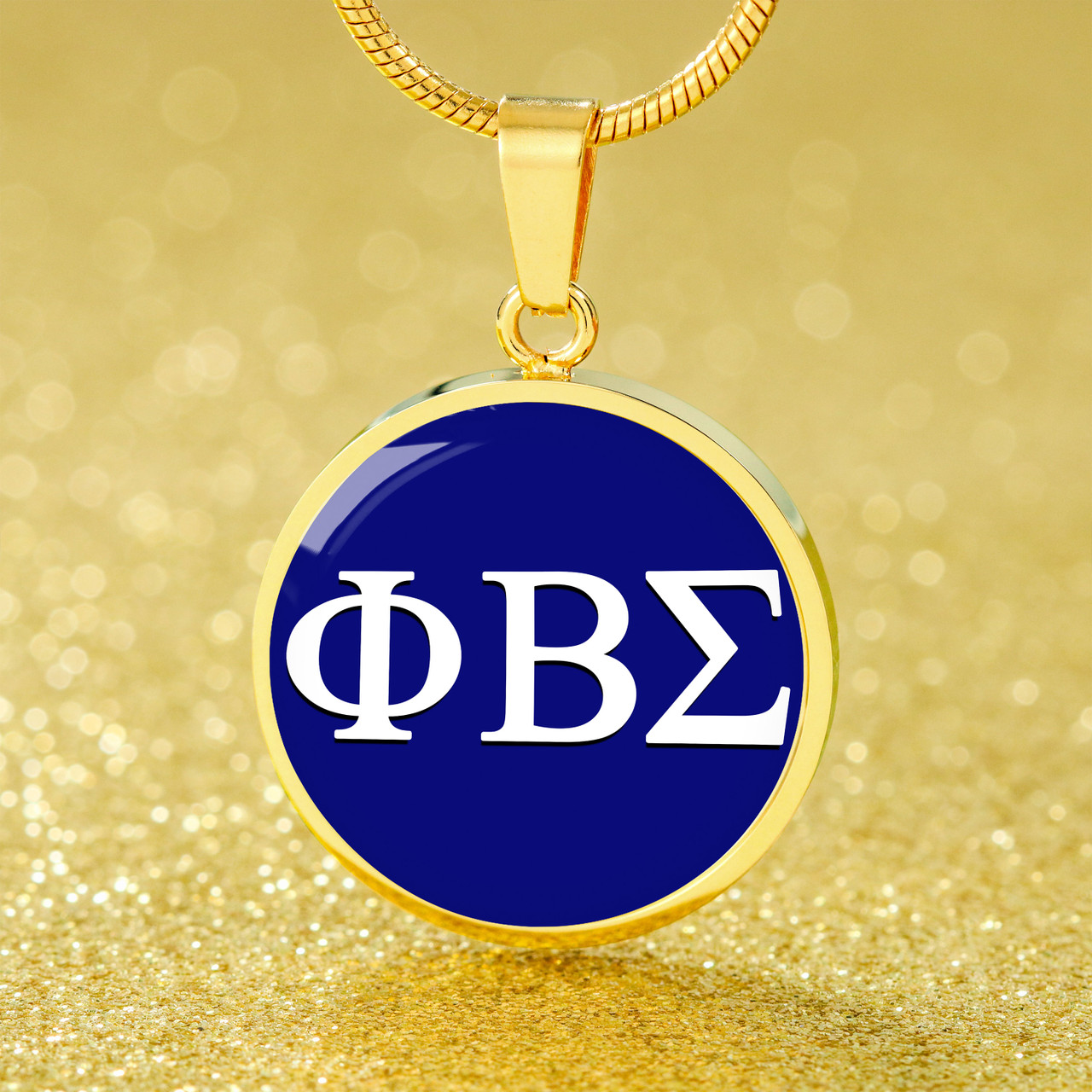 Phi Beta Sigma Necklace Circle Greek Letter