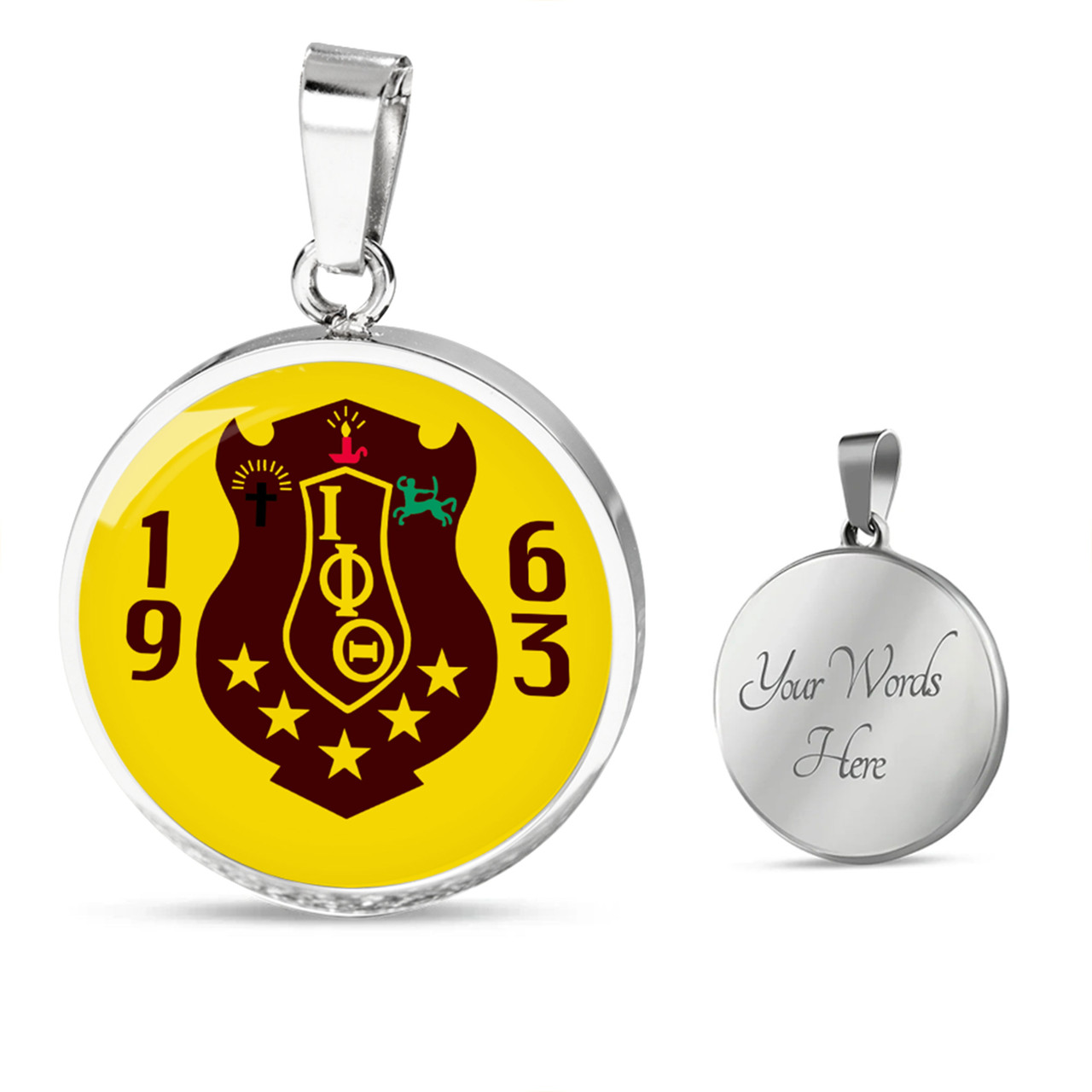 Iota Phi Theta Necklace Circle Style