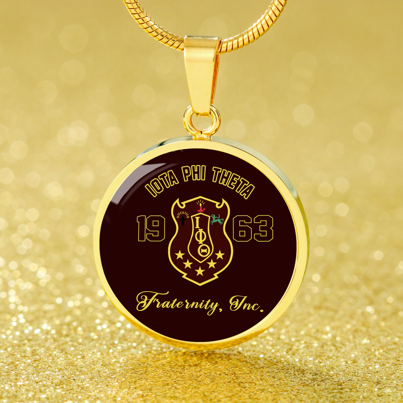 Iota Phi Theta Necklace Circle Fraternity