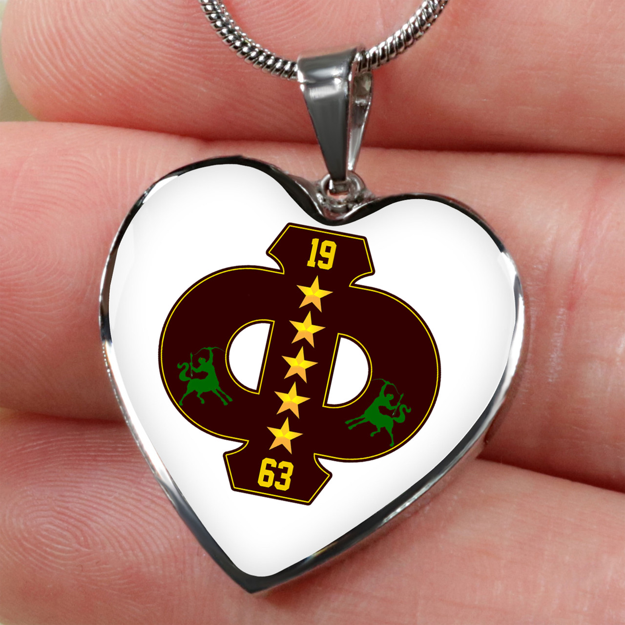 Iota Phi Theta Necklace Heart Star