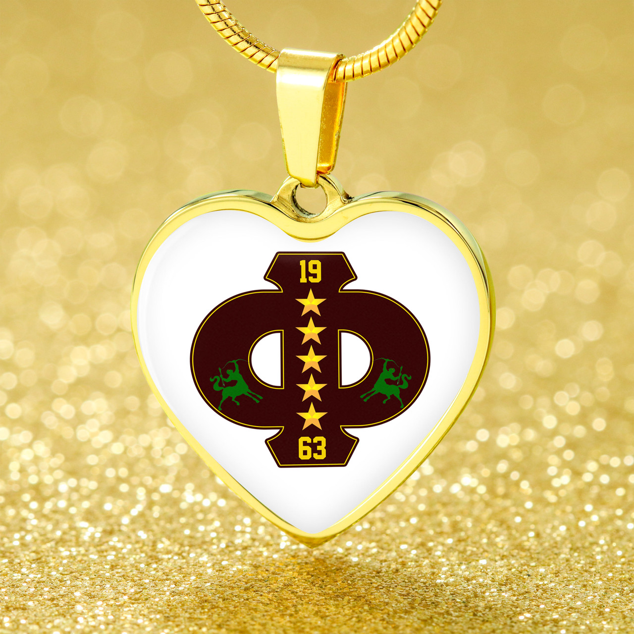 Iota Phi Theta Necklace Heart Star