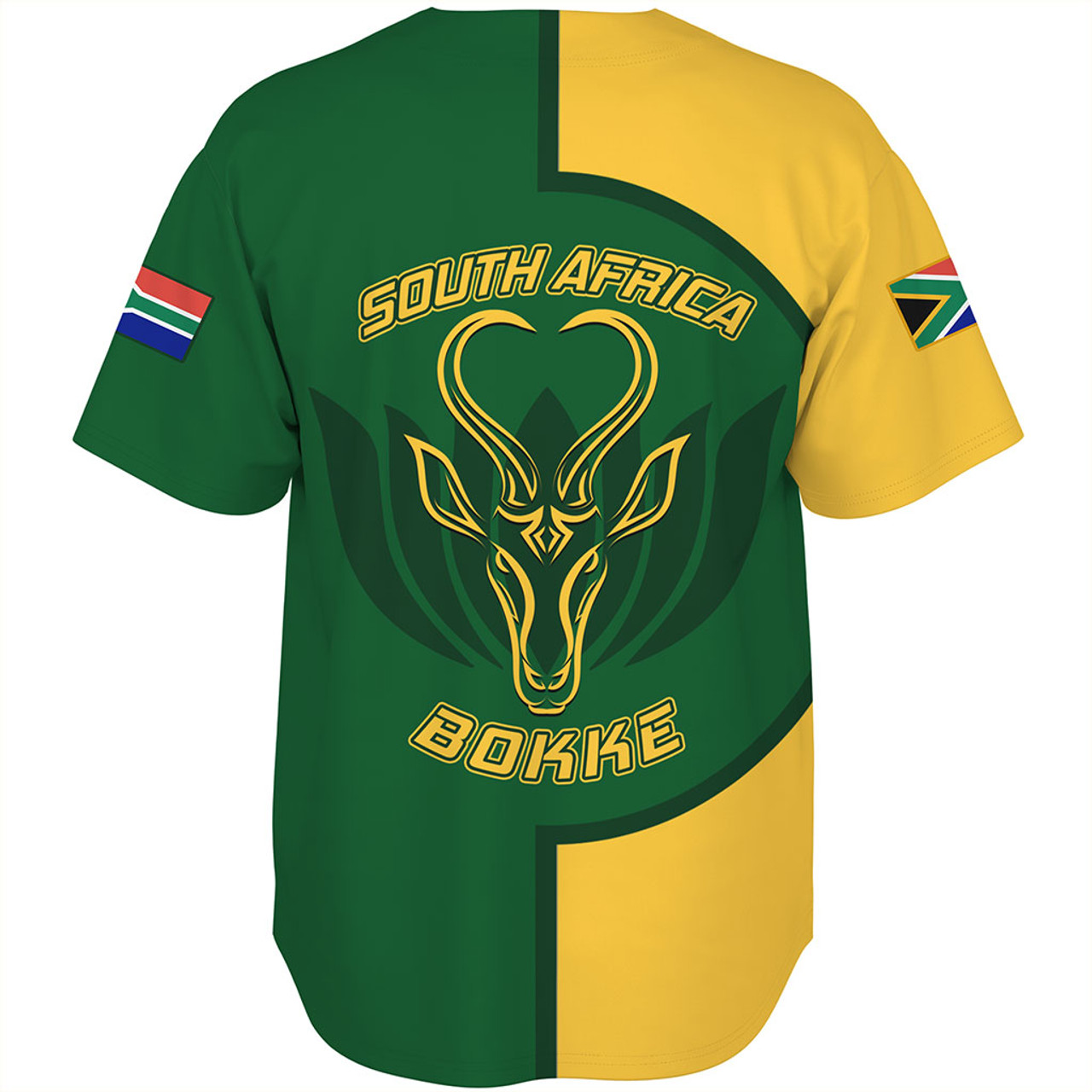 South Africa Baseball Shirt Circle Style