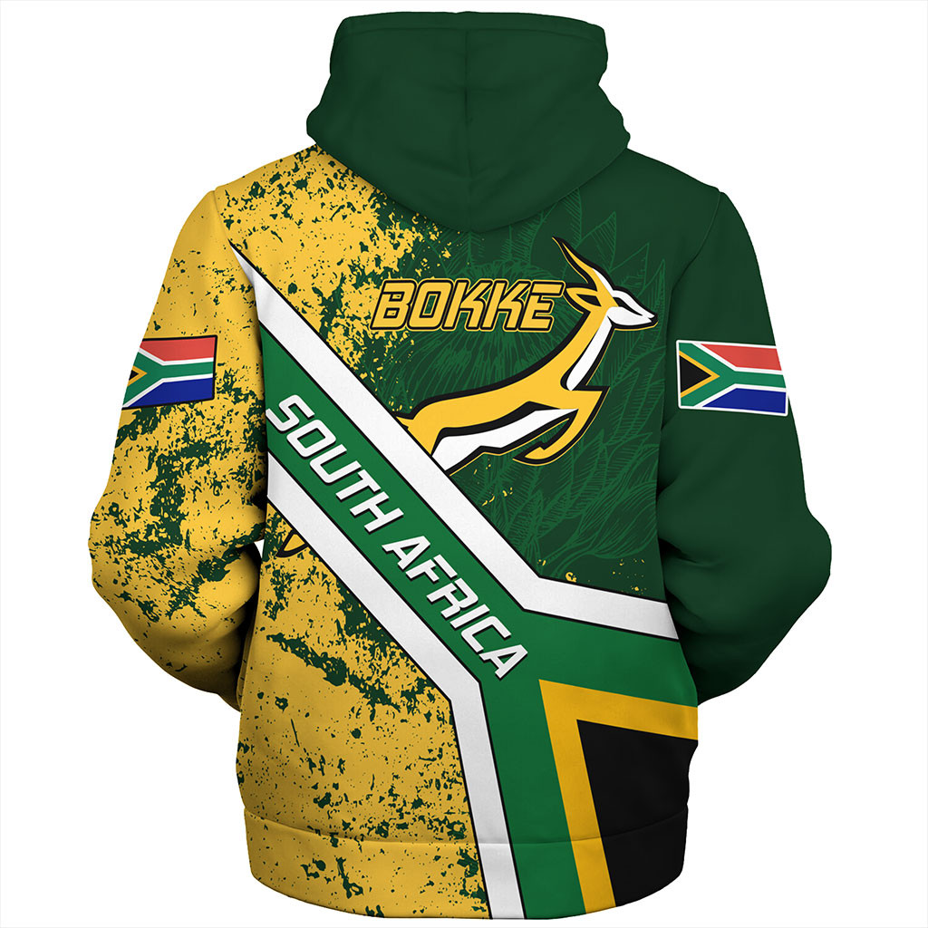 South Africa Rugby Sherpa Hoodie Go Bokke World Cup Champions History LT14