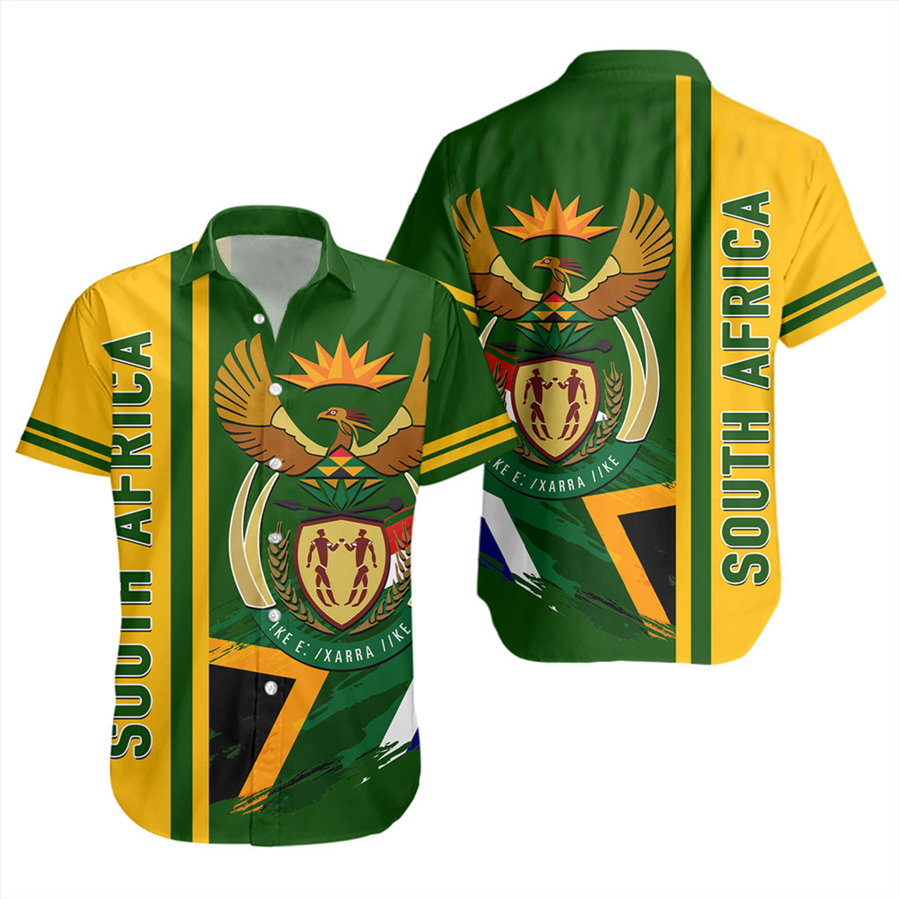 South Africa Short Sleeve Shirt Quarter Style