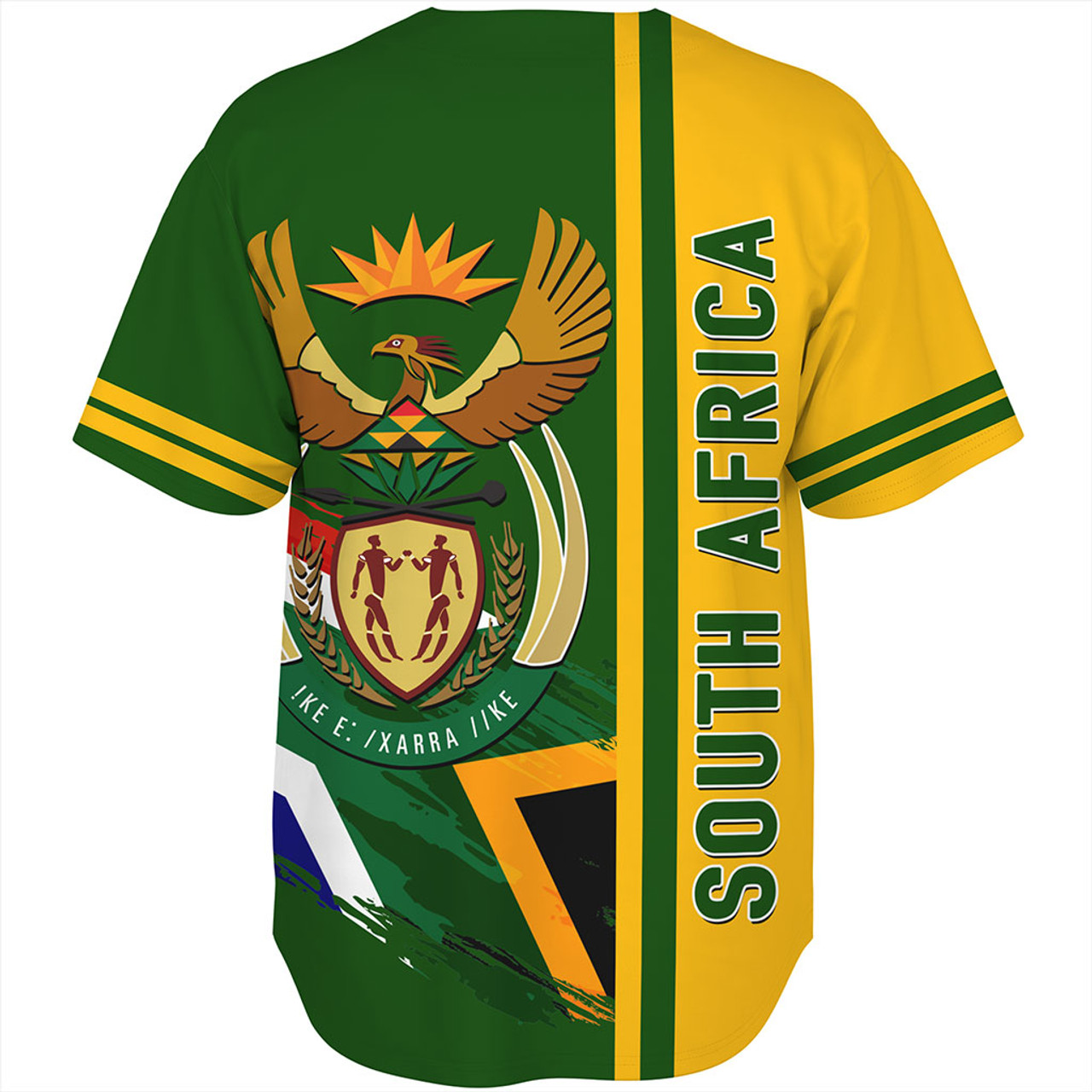 South Africa Baseball Shirt Quarter Style
