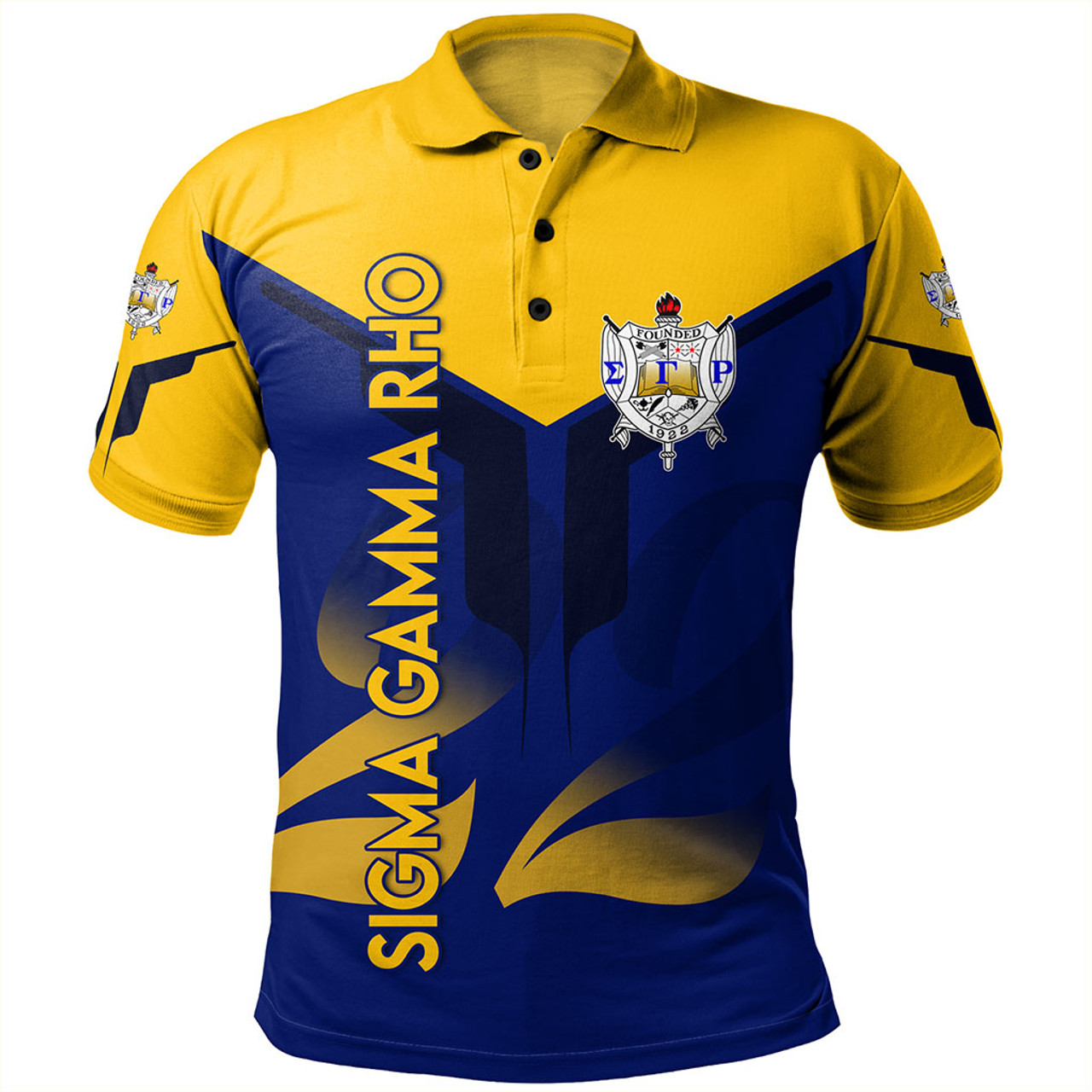 Sigma Gamma Rho Polo Shirt Dringking Style