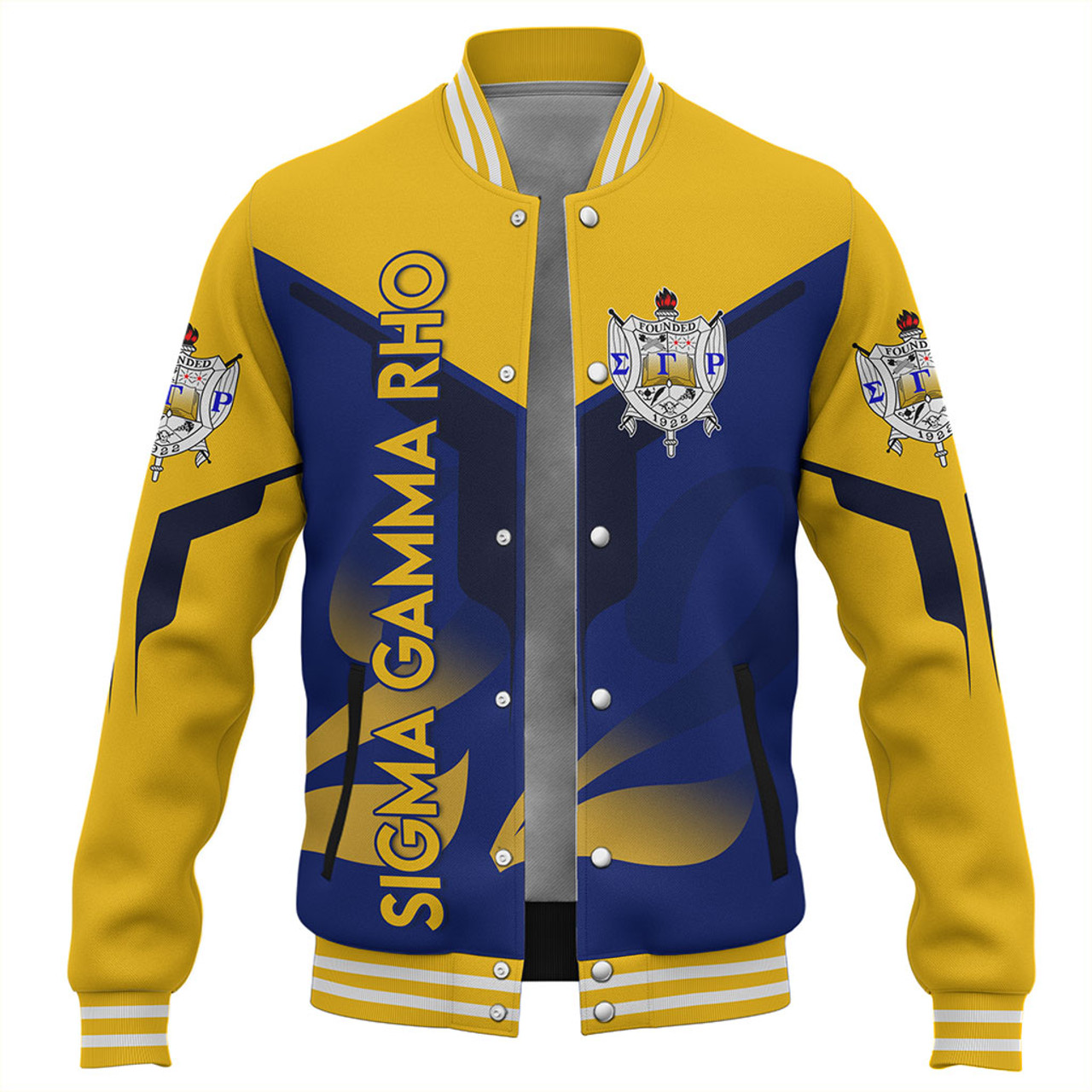 Sigma Gamma Rho Baseball Jacket Dringking Style