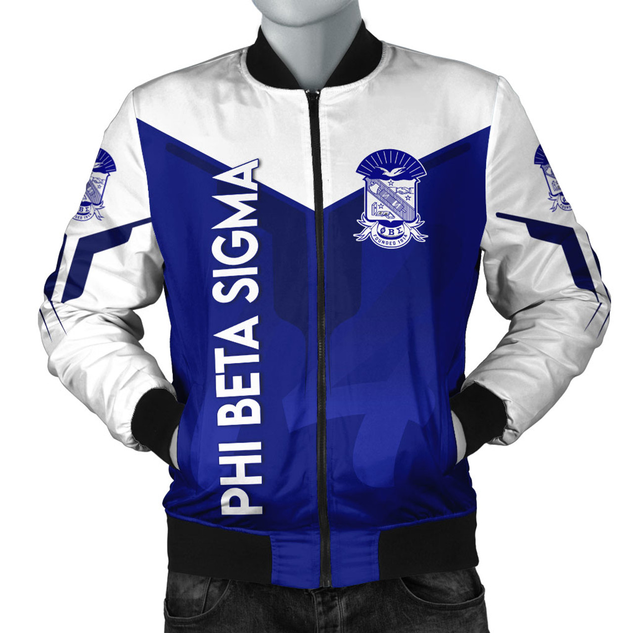 Phi Beta Sigma Bomber Jacket Dringking Style