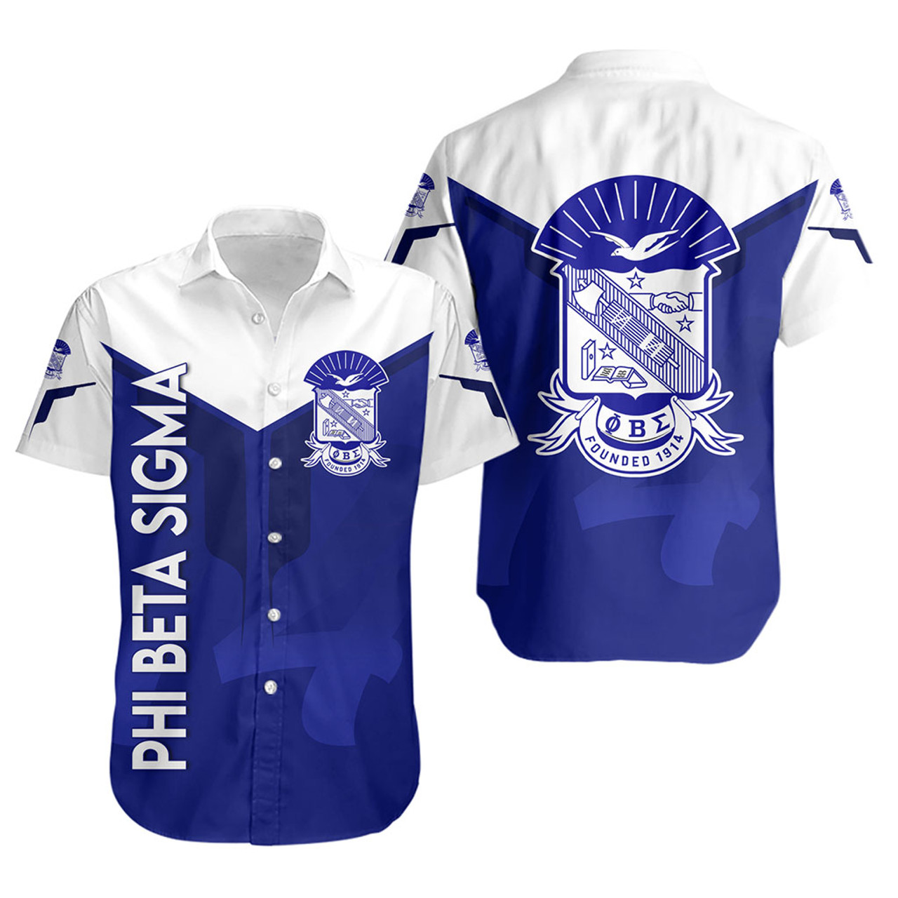 Phi Beta Sigma Short Sleeve Shirt Dringking Style