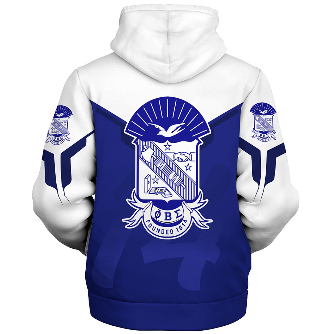 Phi Beta Sigma Sherpa Hoodie Dringking Style