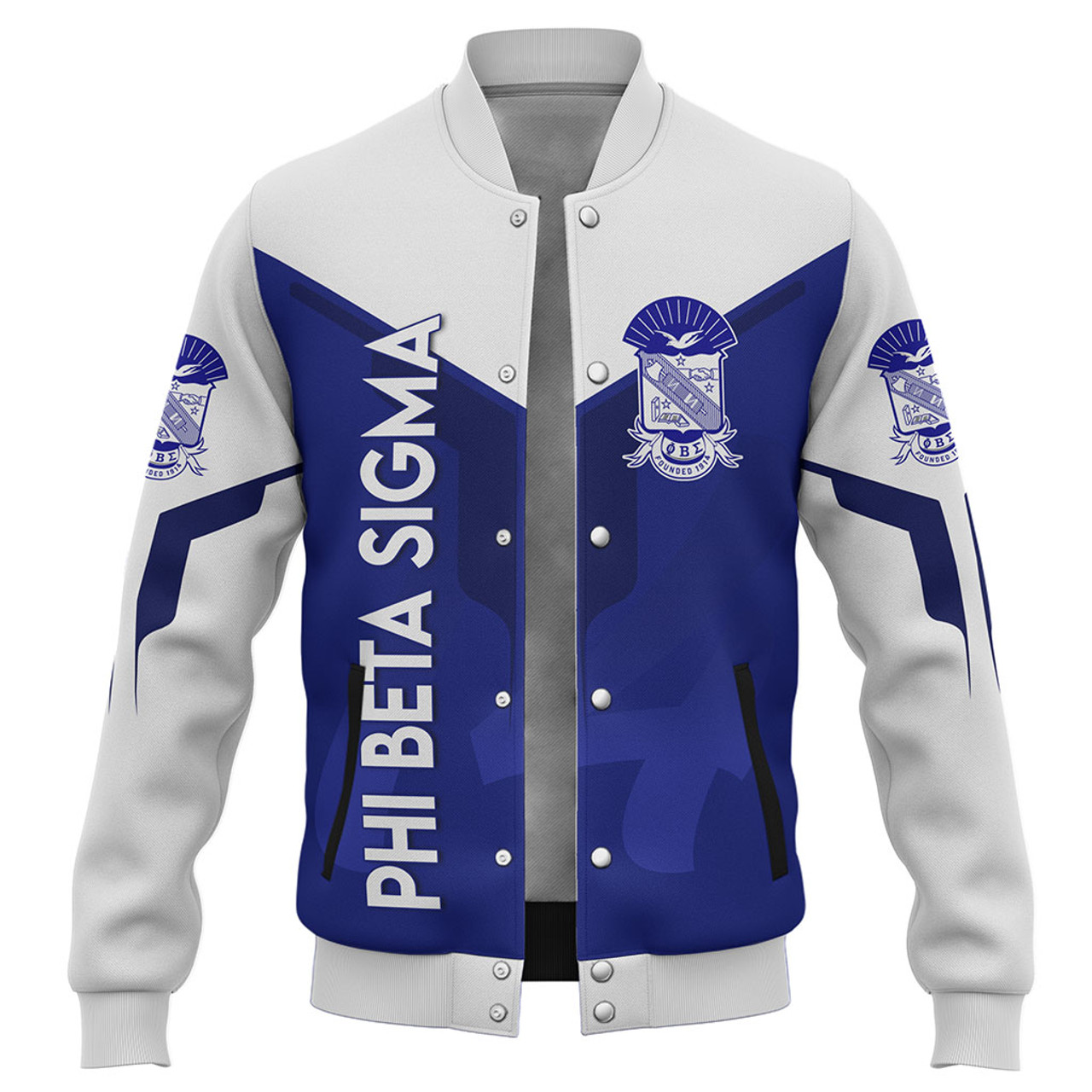 Phi Beta Sigma Baseball Jacket Dringking Style