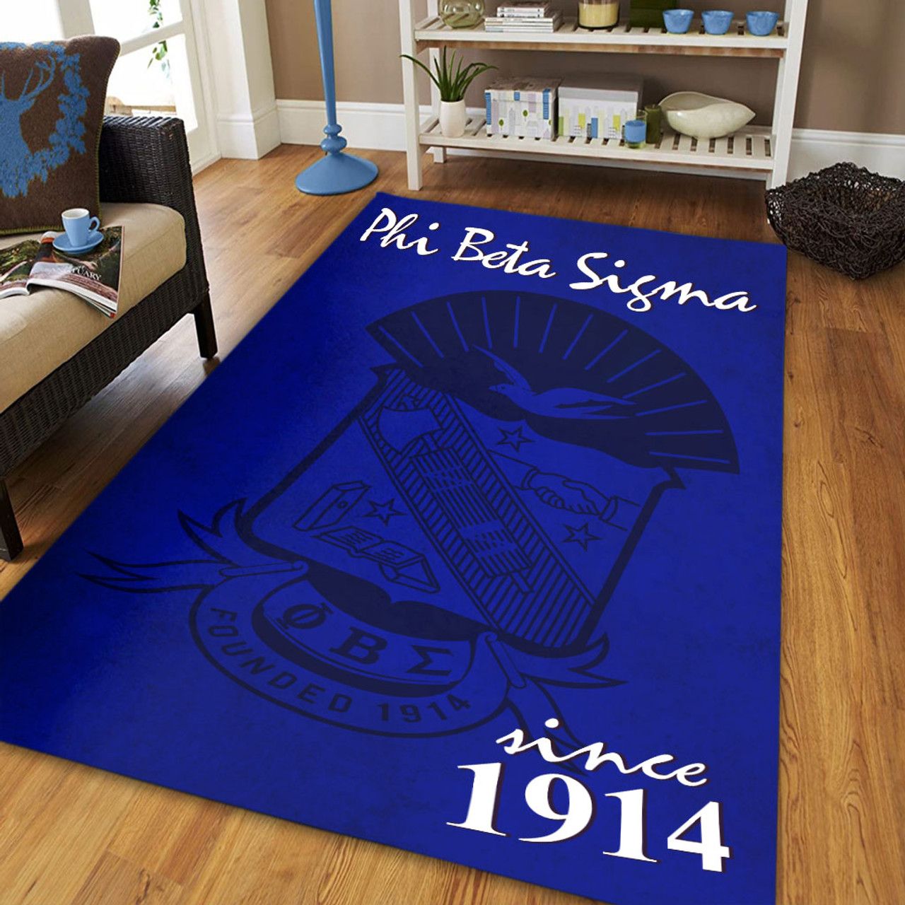 Phi Beta Sigma Area Rug Texture