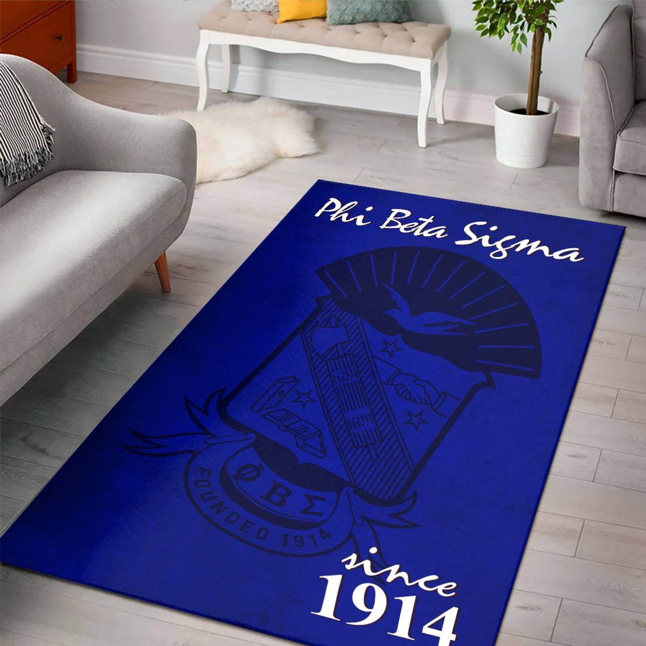 Phi Beta Sigma Area Rug Texture