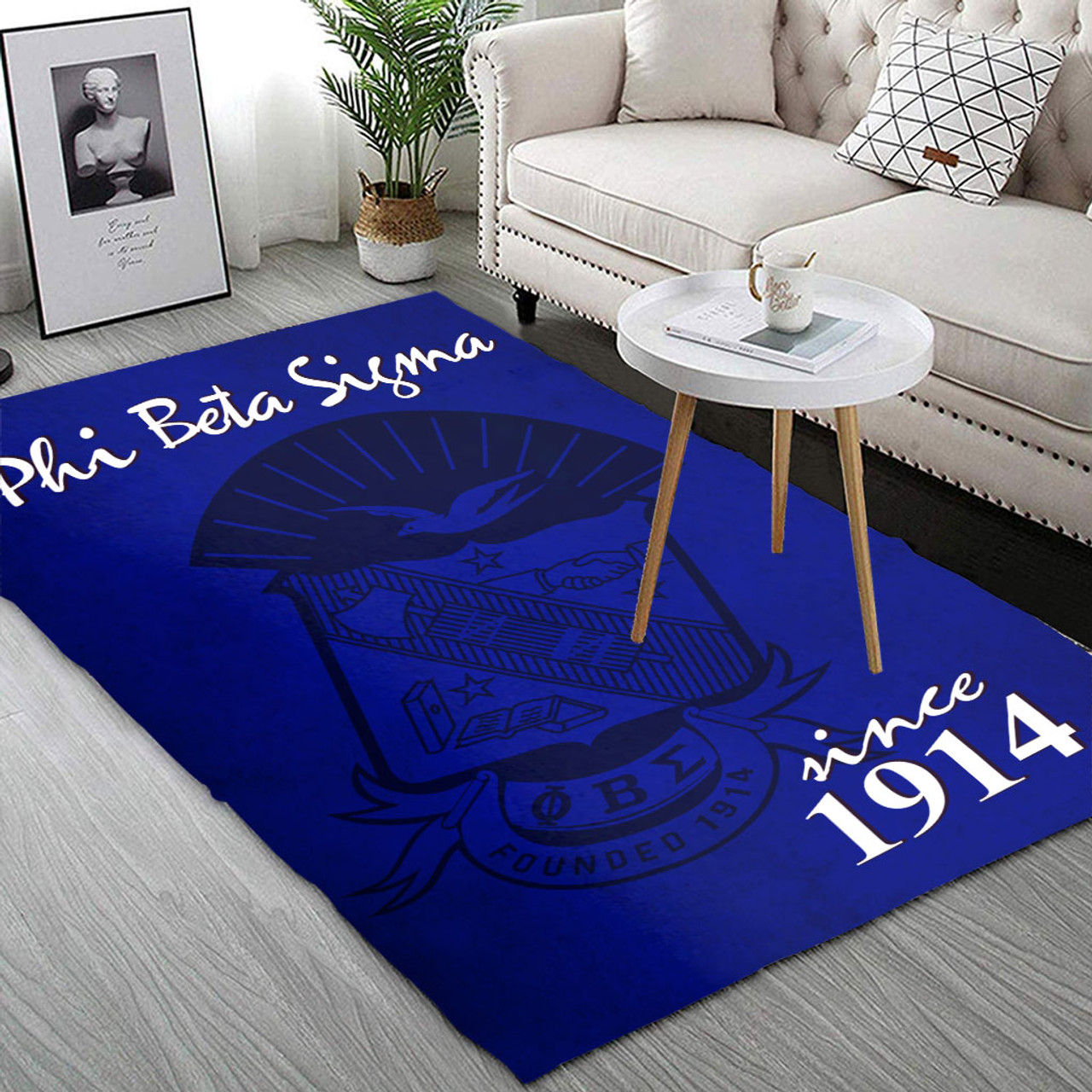 Phi Beta Sigma Area Rug Texture