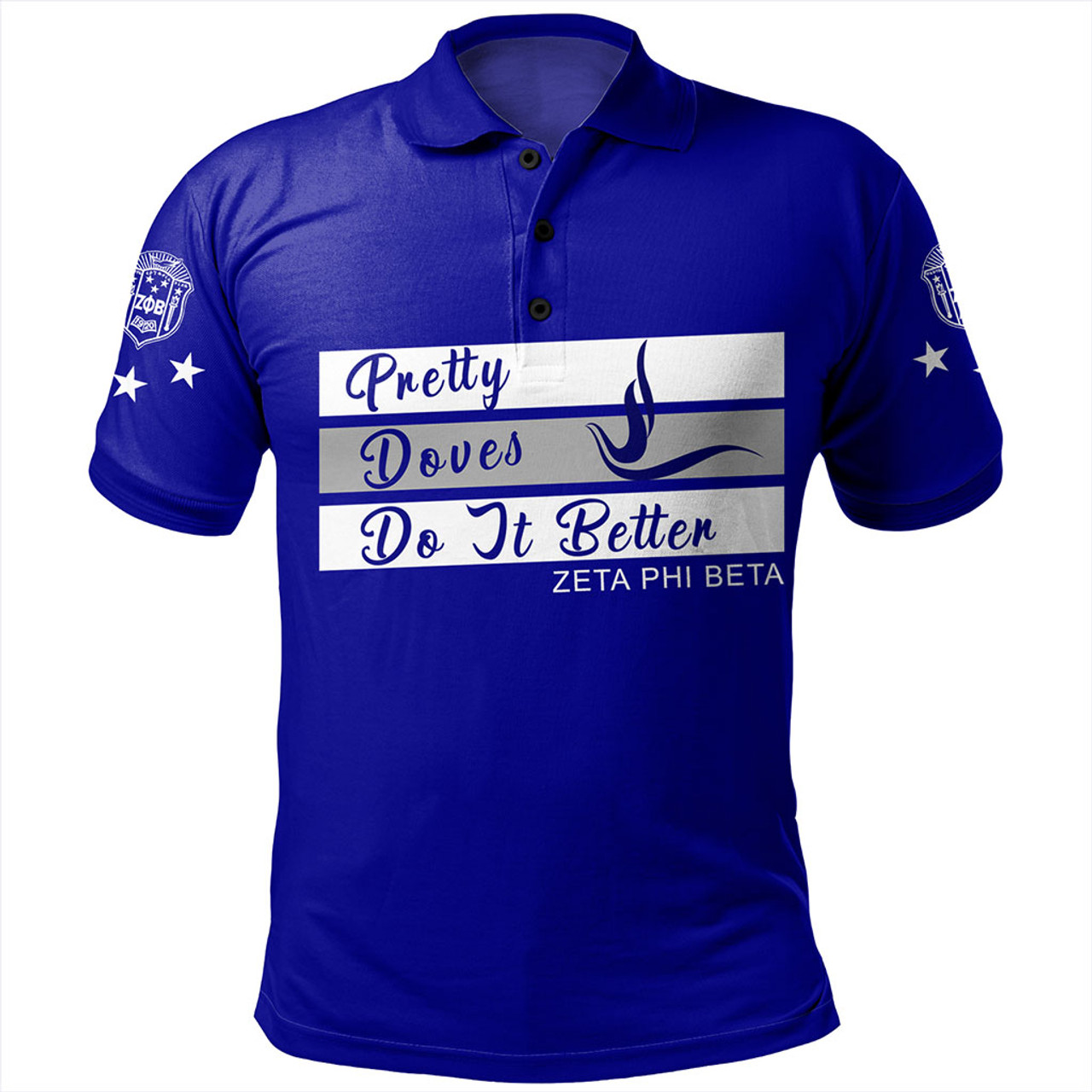 Zeta Phi Beta Polo Shirt Pretty Doves