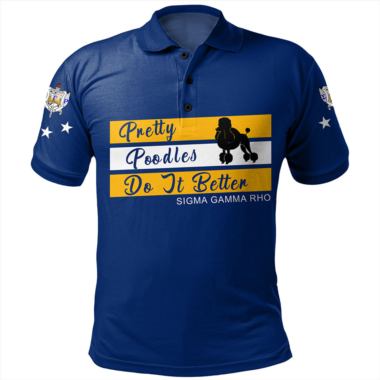 Sigma Gamma Rho Polo Shirt Pretty Poodles Style