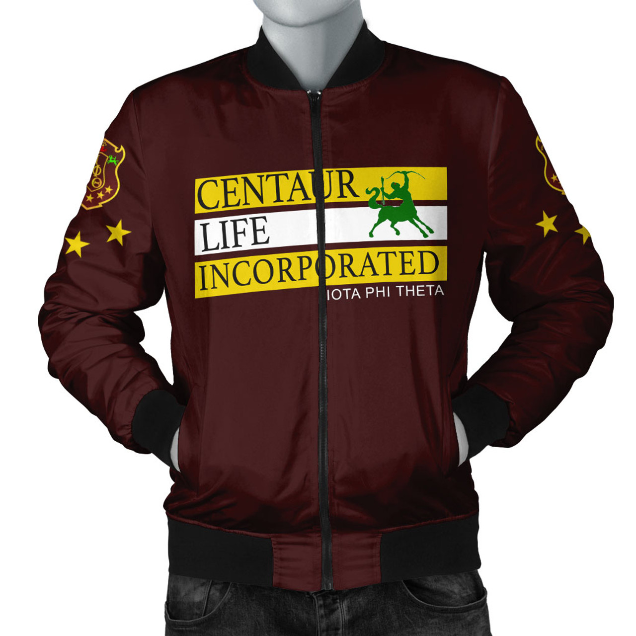 Iota Phi Theta Bomber Jacket Centaur Life