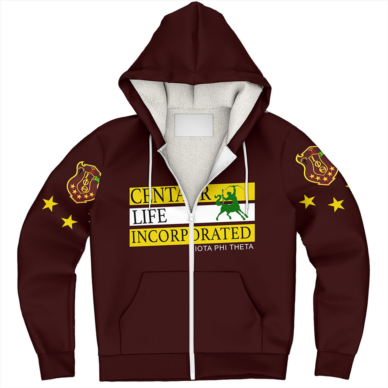 Iota Phi Theta Sherpa Hoodie Centaur Life