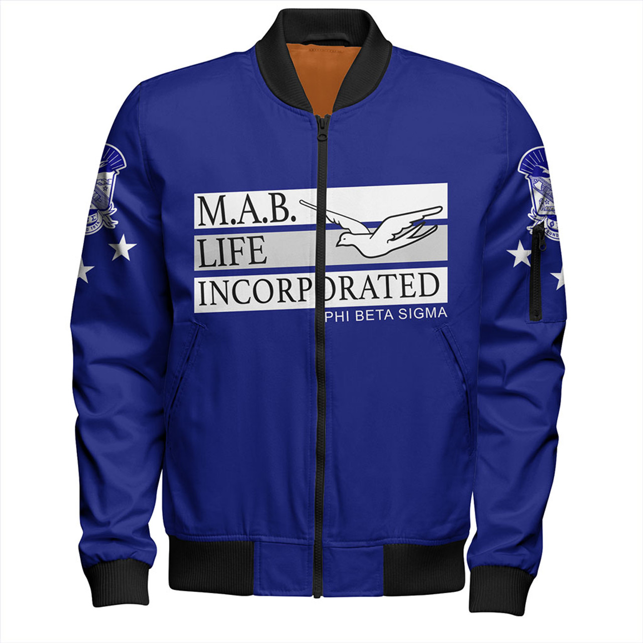 Phi Beta Sigma Zipper Bomber Jackets Mab Life