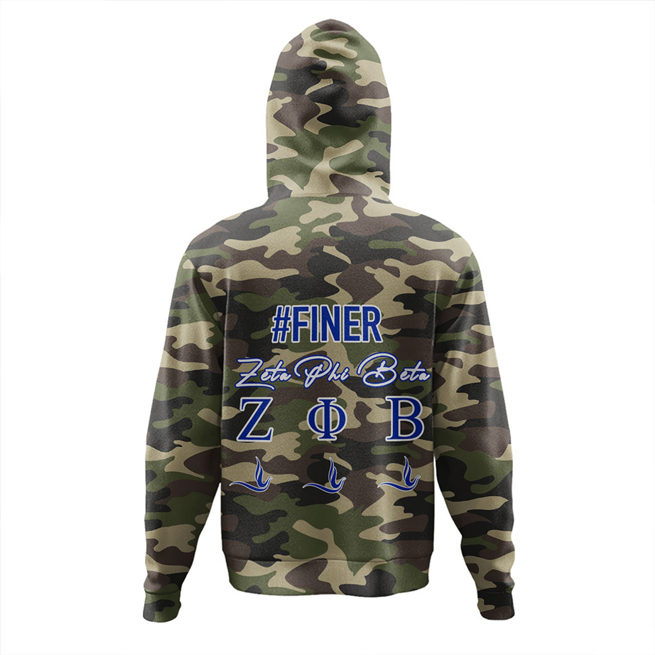 Zeta Phi Beta Hoodie Camouflage Style Greek